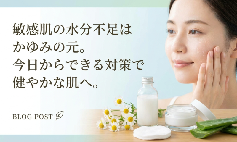 敏感肌の水分不足はかゆみの元。今日からできる対策で健やかな肌へ。