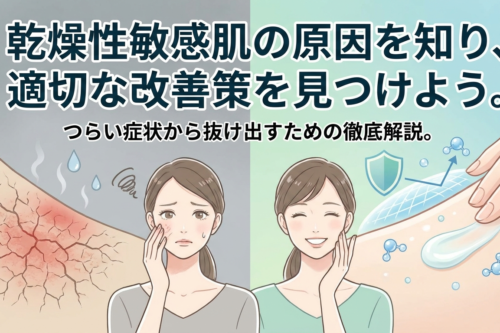 乾燥性敏感肌の原因を知り、適切な改善策を見つけよう。つらい症状から抜け出すための徹底解説。