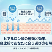 ヒアルロン酸の種類と効果、徹底比較であなたに合う選び方を解説