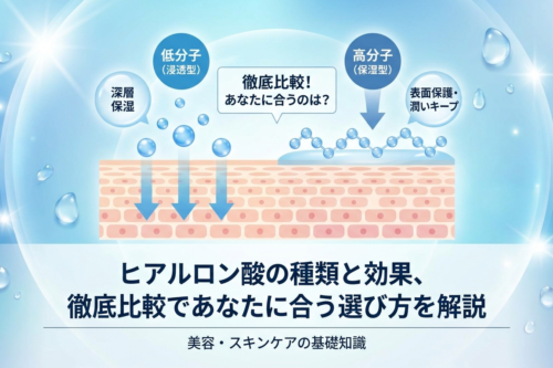 ヒアルロン酸の種類と効果、徹底比較であなたに合う選び方を解説