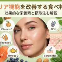 肌のバリア機能を改善する食べ物とは?効果的な栄養素と摂取法を解説