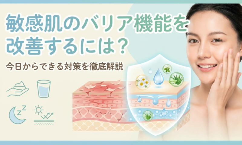 敏感肌のバリア機能を改善するには？今日からできる対策を徹底解説